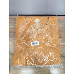 Dickies Thermal Shirt Womens Medium Waffle Knit Long Sleeve Crew Neck